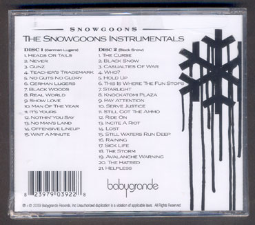 THE SNOWGOONS INSTRUMENTALS